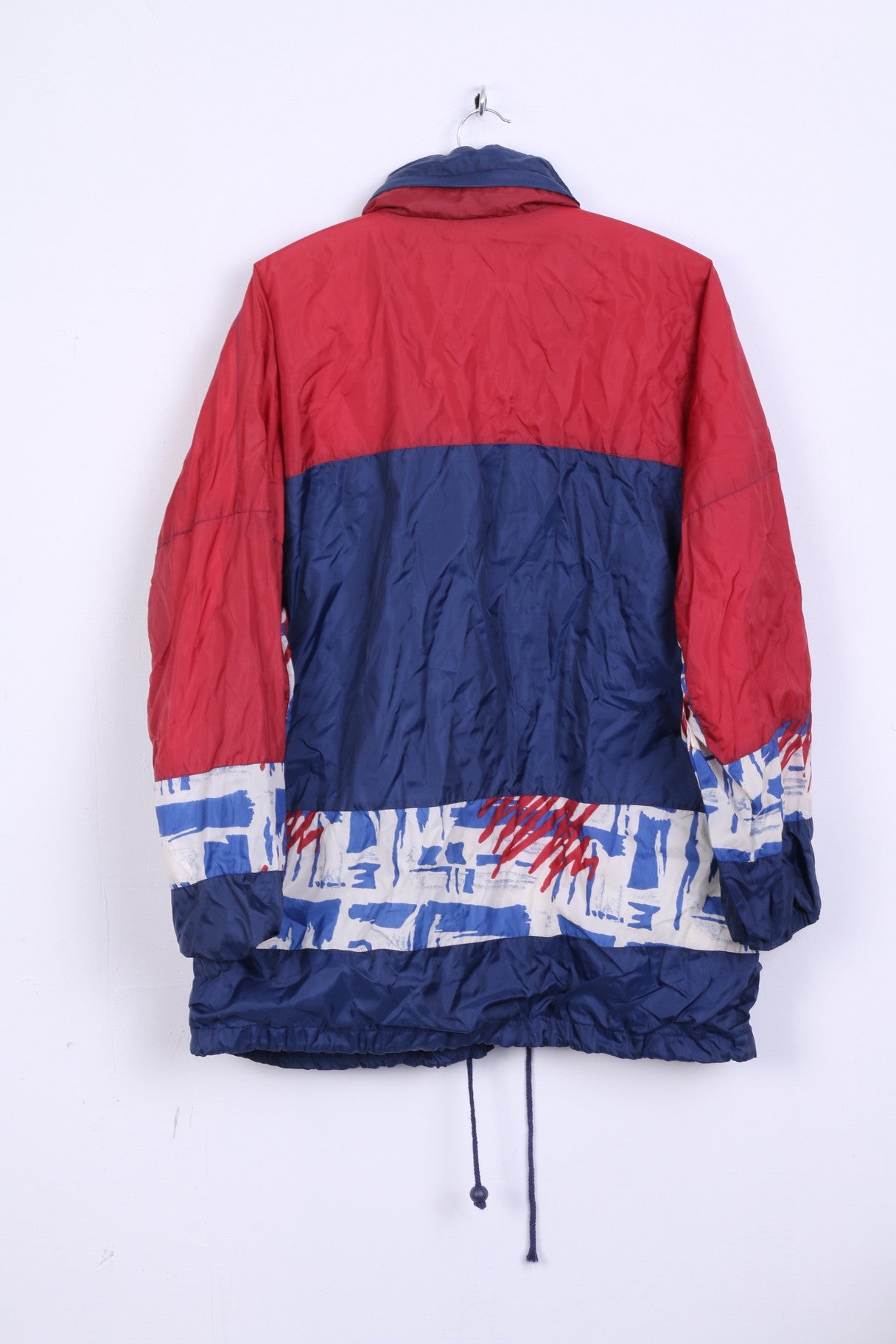 Luciano Womens L Jacket Festival Vintage Coupe-Vent Capuche Cachée