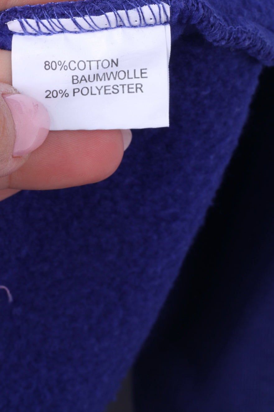 Felpa Rockstar Energy Drink da donna M Felpa con cappuccio grafico viola e cerniera intera