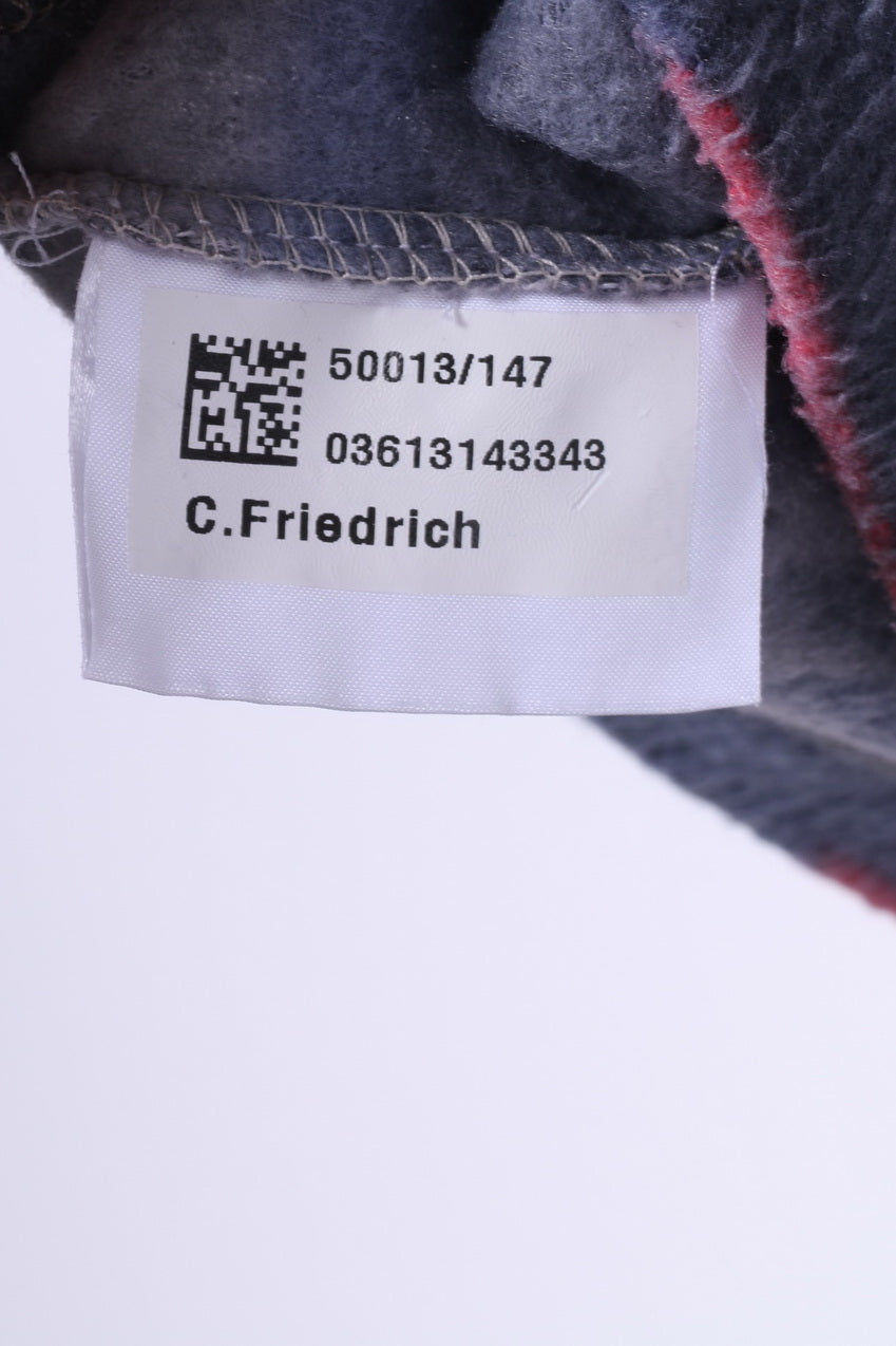 C&A Womens 38/40 M Fleece Top Sweatshirt Grey/Pink Top Sportswear