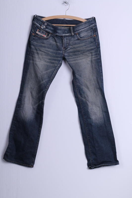 Diesel Industry Donna 31 Pantaloni Jeans Ble Denim Cotone Vita bassa