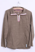 Tom Joule Womens XS 8 Jumper Antler Cotton Zip Neck - RetrospectClothes