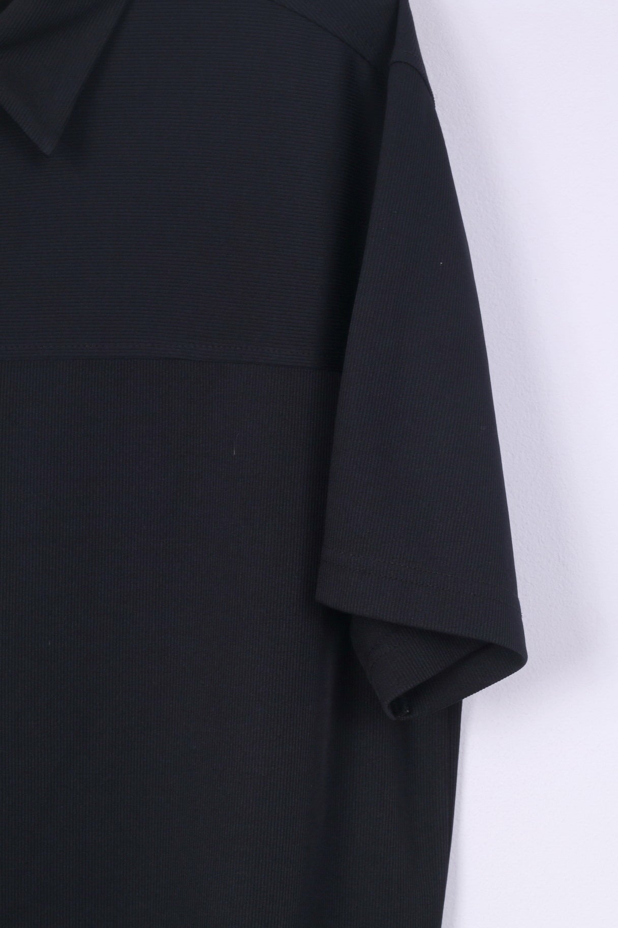 Reaction Kenneth Cole Chemise décontractée pour homme L (M) Noir avec boutons détaillés 