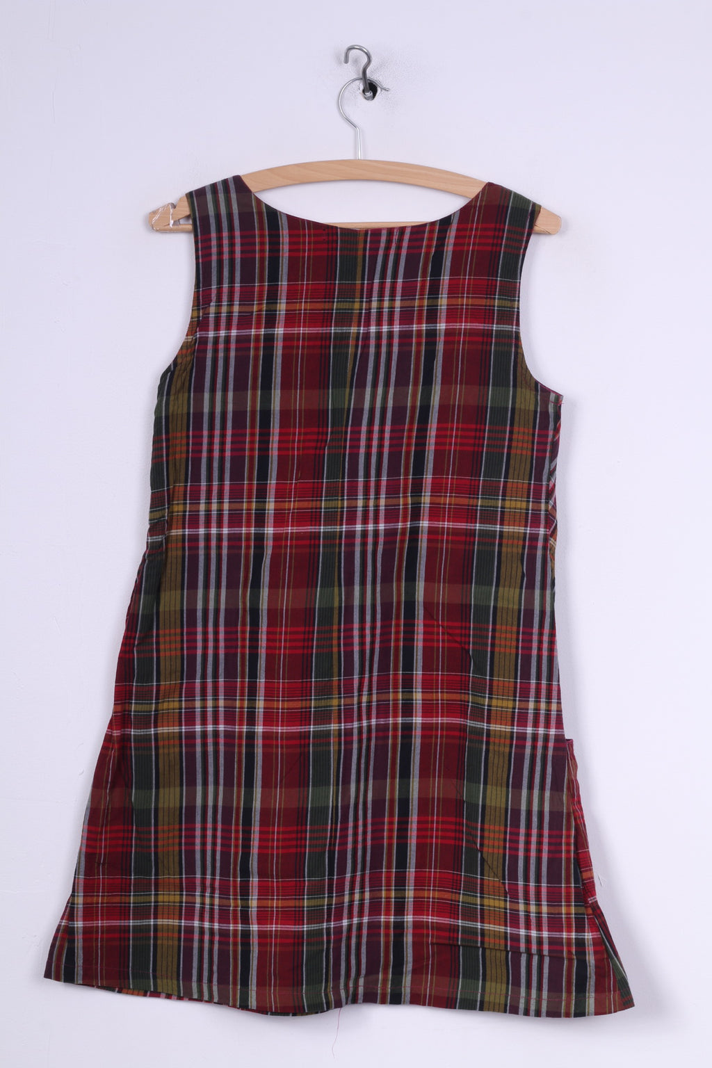 TRF Mini robe à carreaux violets pour femme - Tunique brodée indienne - Robe folklorique 