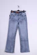 New Big Reoss Mens W31 L33 Trousers Blue Jeans Washed Look Pants