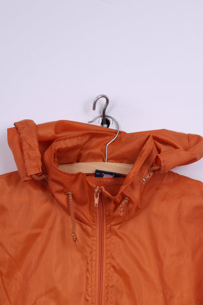 DONNAY Mens S Jacket orange Lightweight hooded Zip Up Mesh Lined Top