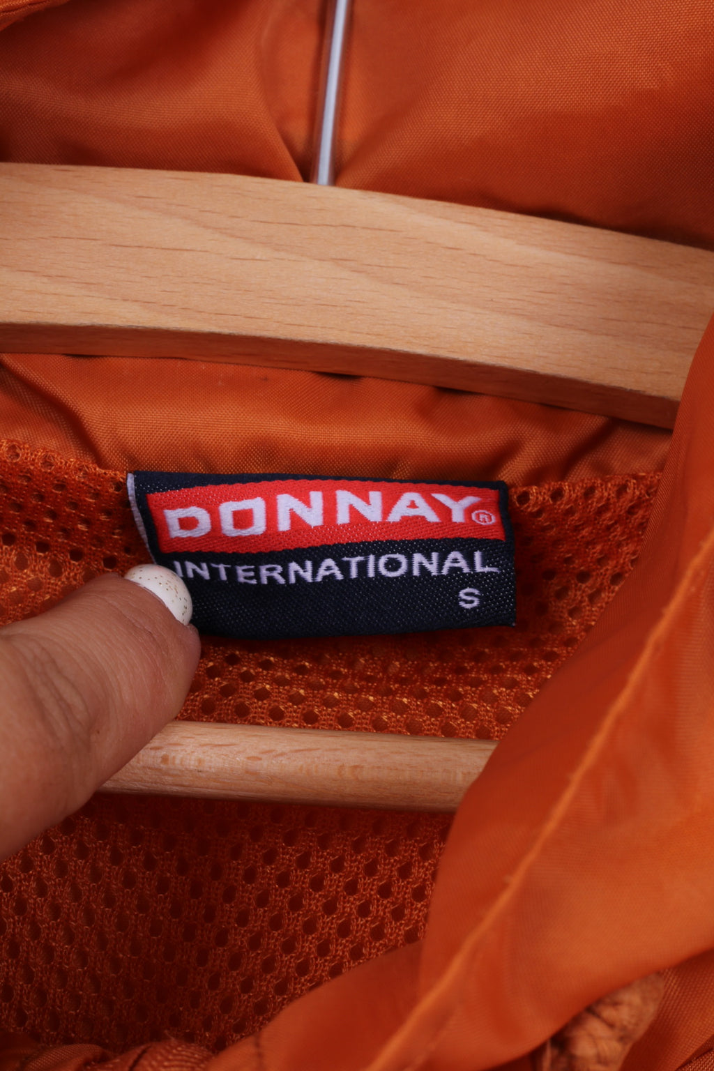 DONNAY Giacca da uomo arancione Leggero top foderato in rete con zip e cappuccio 