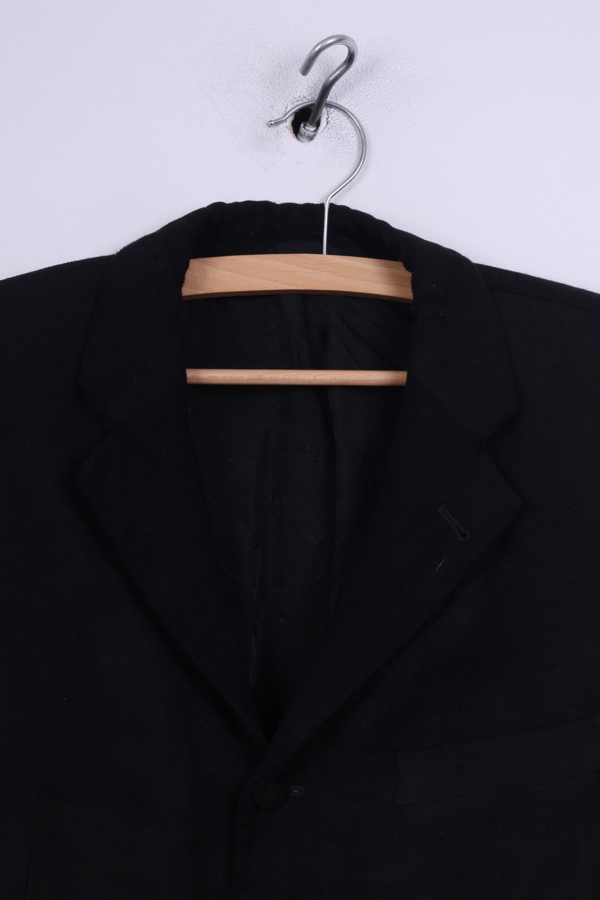 Pierre Balmain Mens S Blazer Black Detailed Buttons Single Breasted Jacket