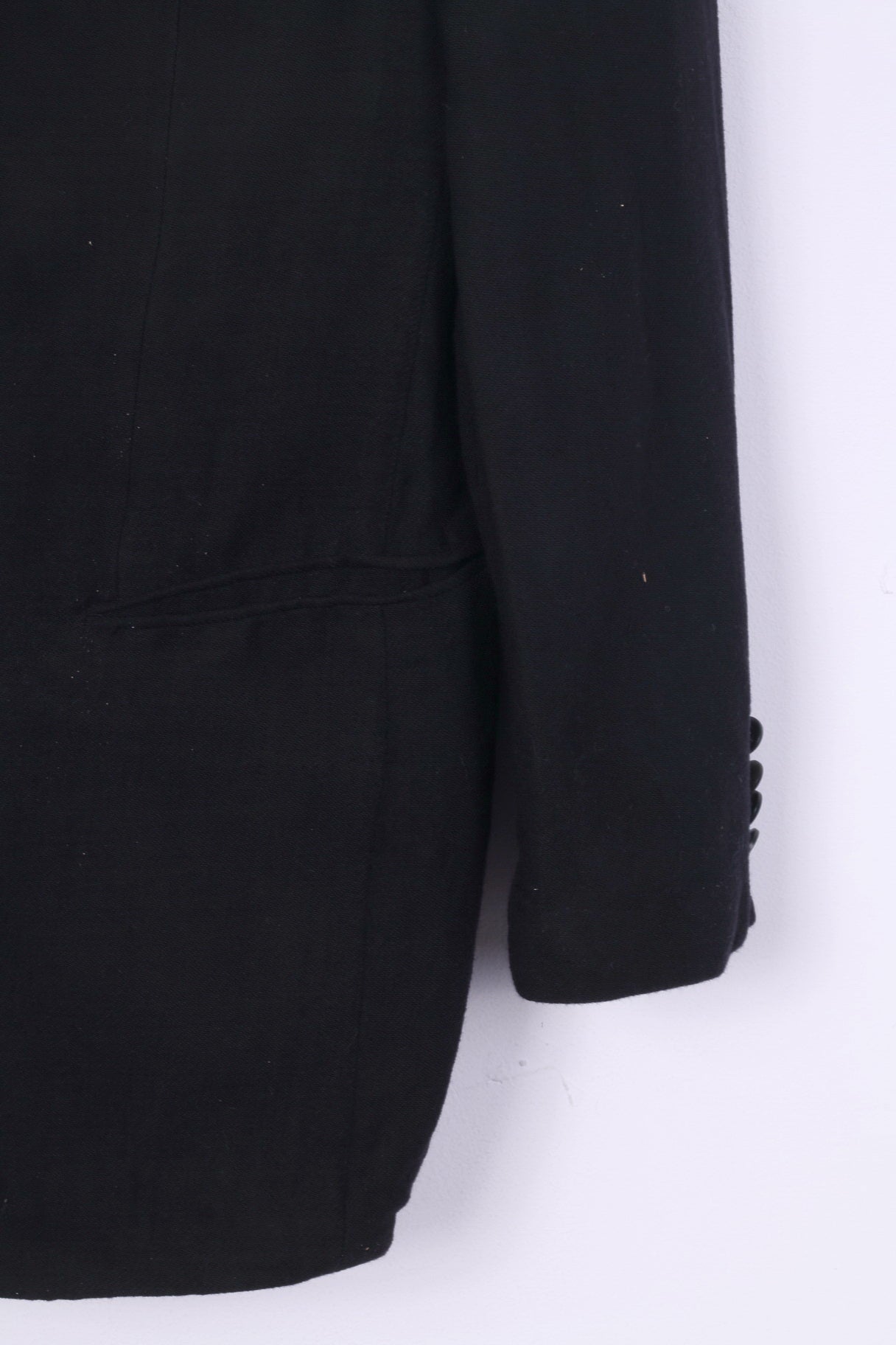 Pierre Balmain Mens S Blazer Black Detailed Buttons Single Breasted Jacket