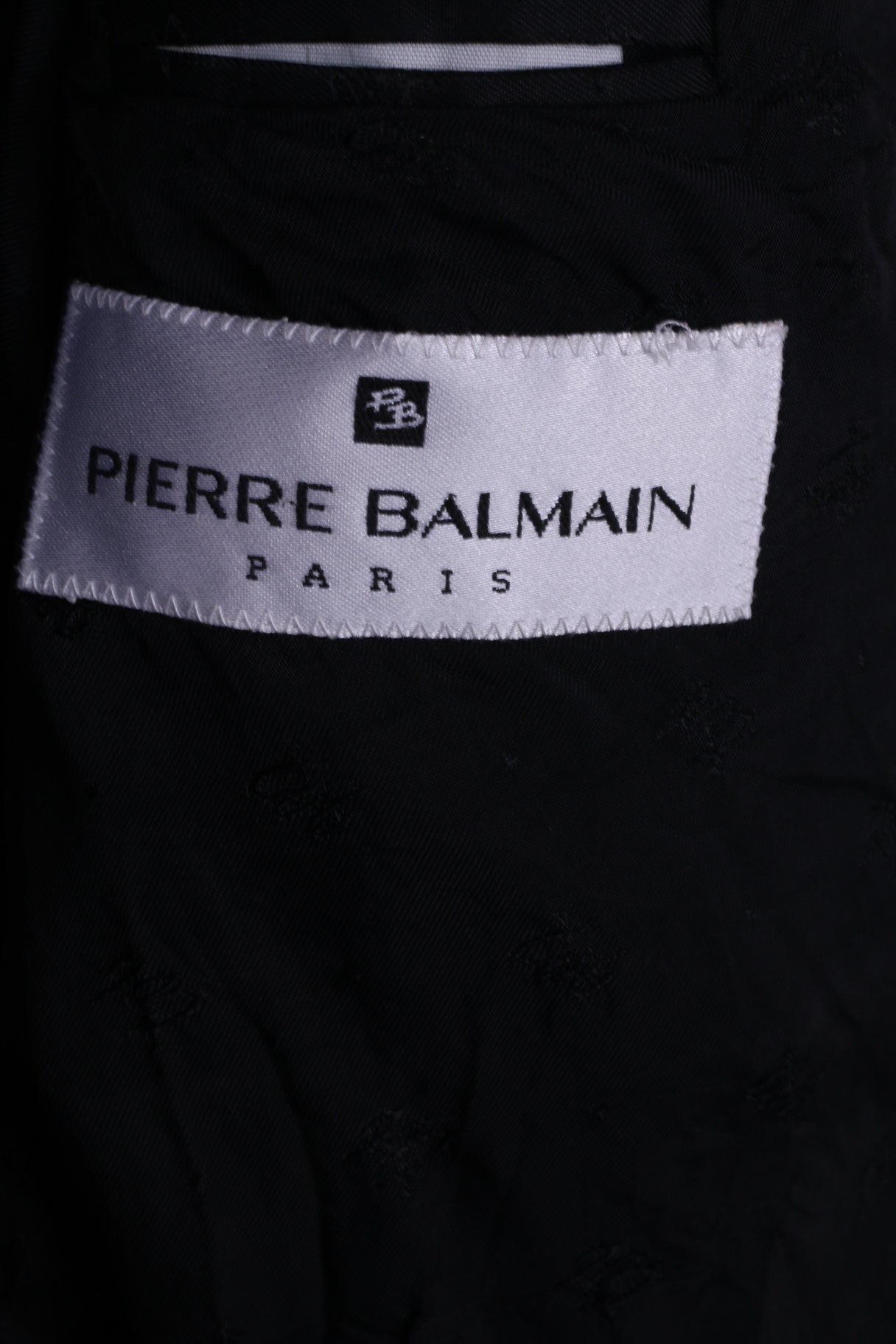 Pierre Balmain Hommes S Blazer Noir Boutons Détaillés Veste Simple Boutonnage 