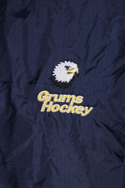 King Teerex Giacca leggera da uomo XL Navy Grums Hockey Sportswear Top con cerniera