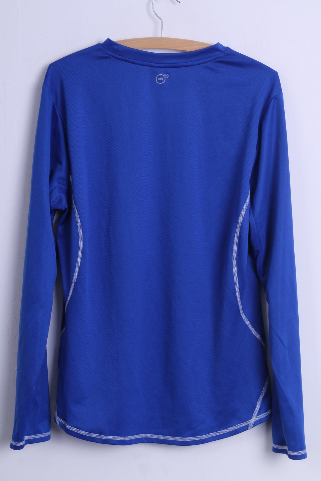 Puma Maglia a maniche lunghe da uomo L Blu Stetch Training Sport Football Girocollo