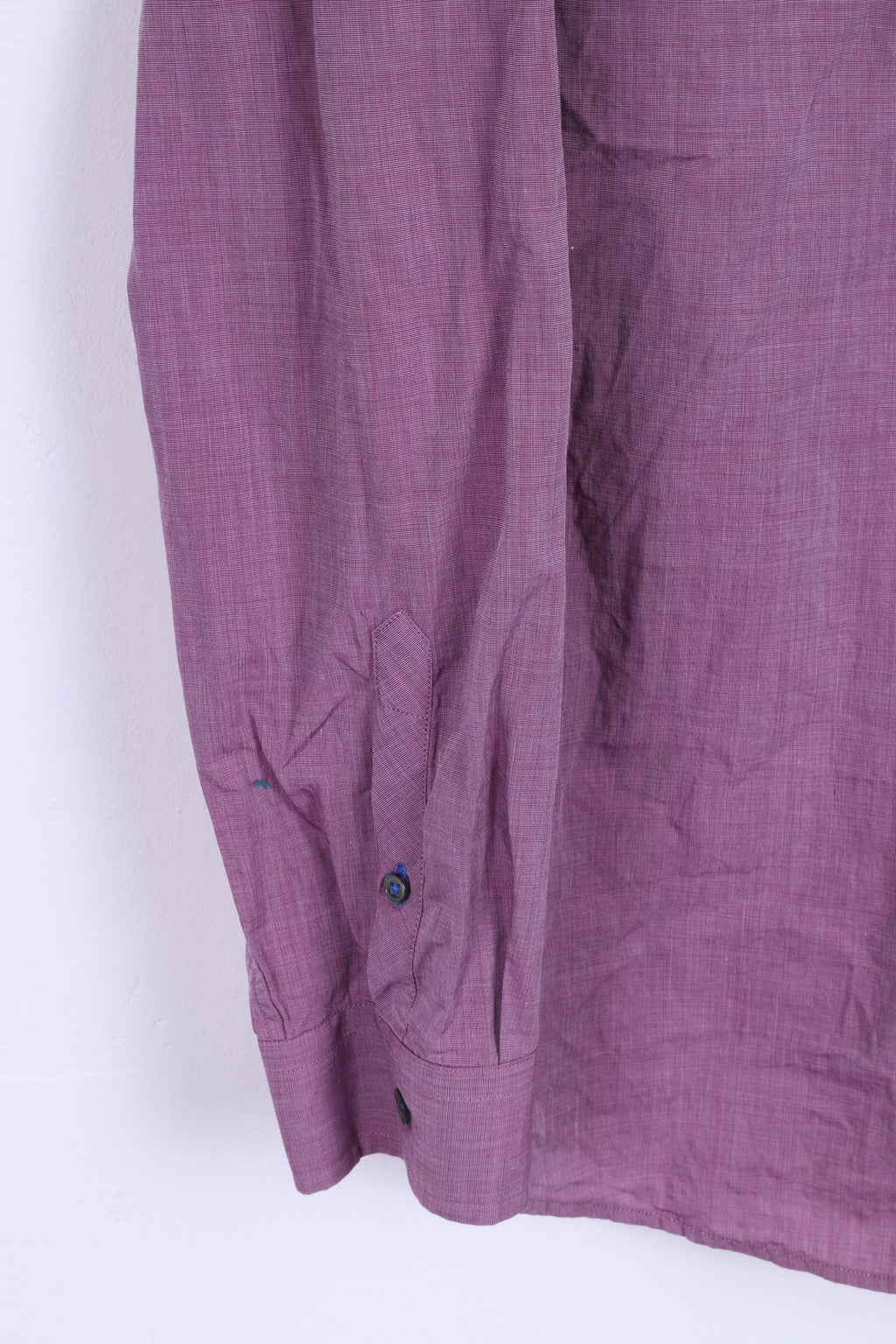Gap Camicia casual XL da uomo in cotone viola slim fit manica lunga