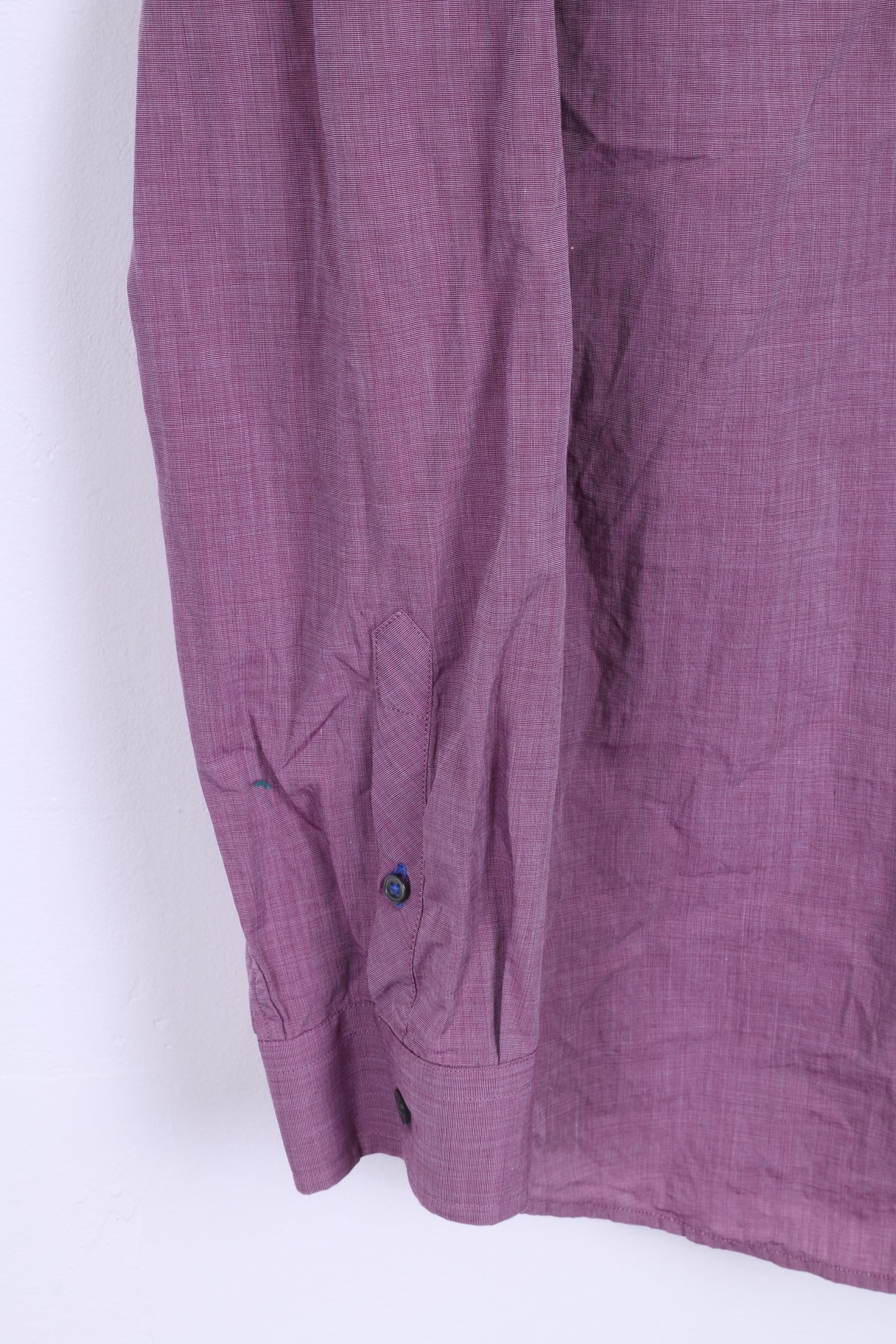 Gap Chemise décontractée XL en coton violet coupe ajustée à manches longues pour homme