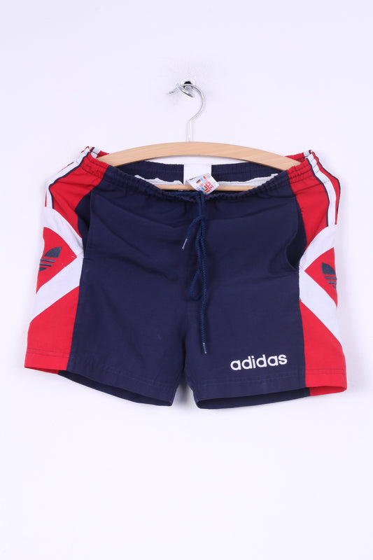 Adidas Pantalon court pour garçon 12 ans 152 cm, vêtements de sport, bleu marine, entraînement de gym