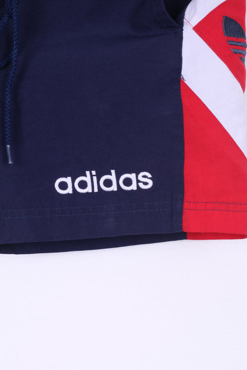 Adidas Pantalon court pour garçon 12 ans 152 cm, vêtements de sport, bleu marine, entraînement de gym