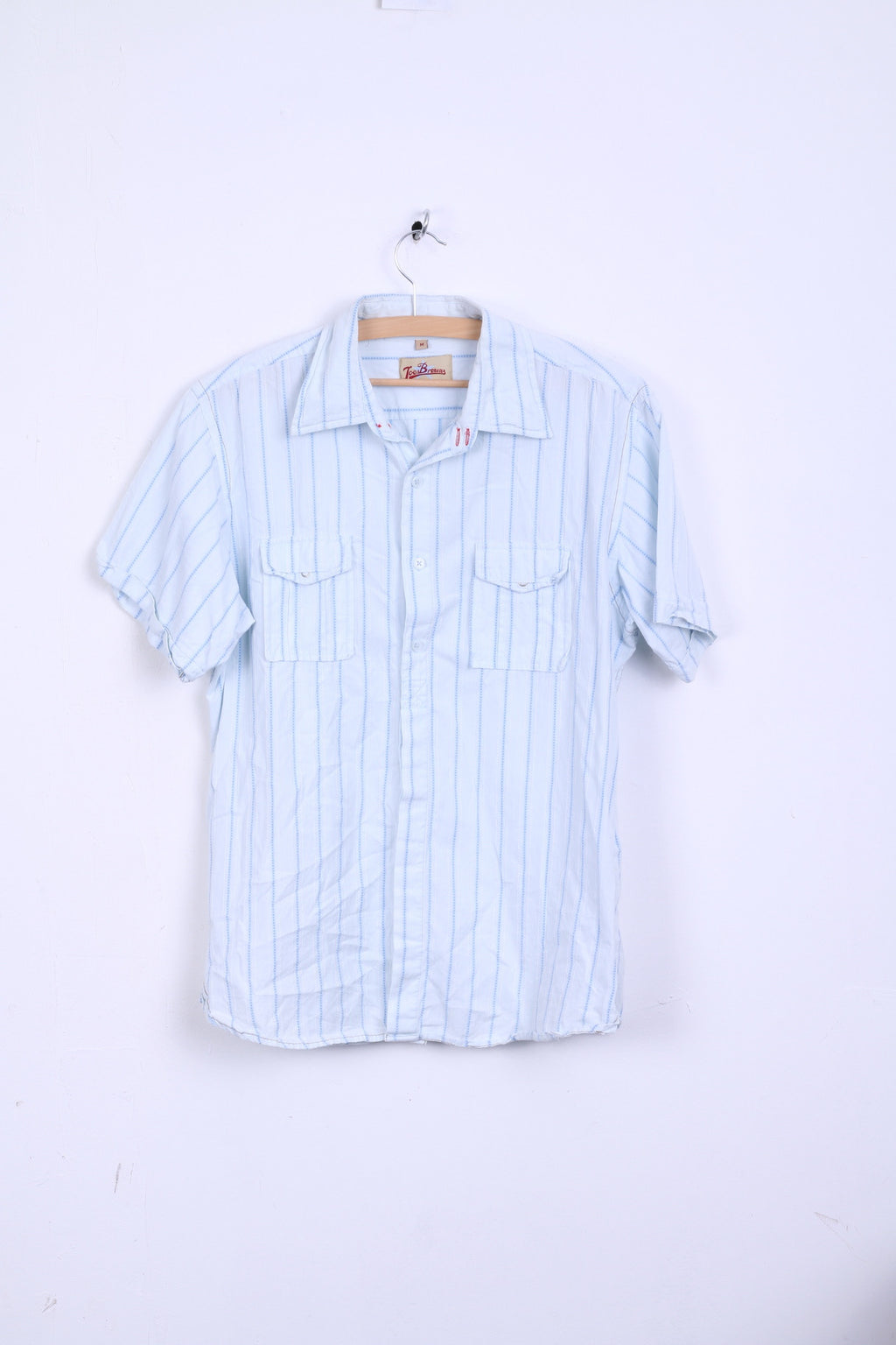 Joe Browns Mens M Casual Shirt Short Sleeve Cotton Striped