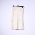 Escada Women 38 Midi Skirt Pencil Cream Wool Western Germany by SRB