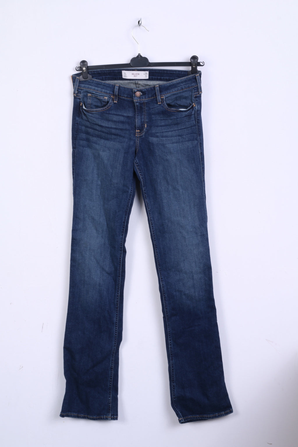 Hollister Boot Womens W28 Denim Trousers Jeans Navy Cotton