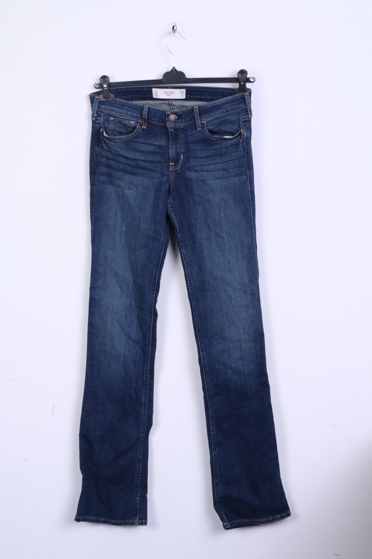 Hollister Boot Womens W28 Denim Trousers Jeans Navy Cotton