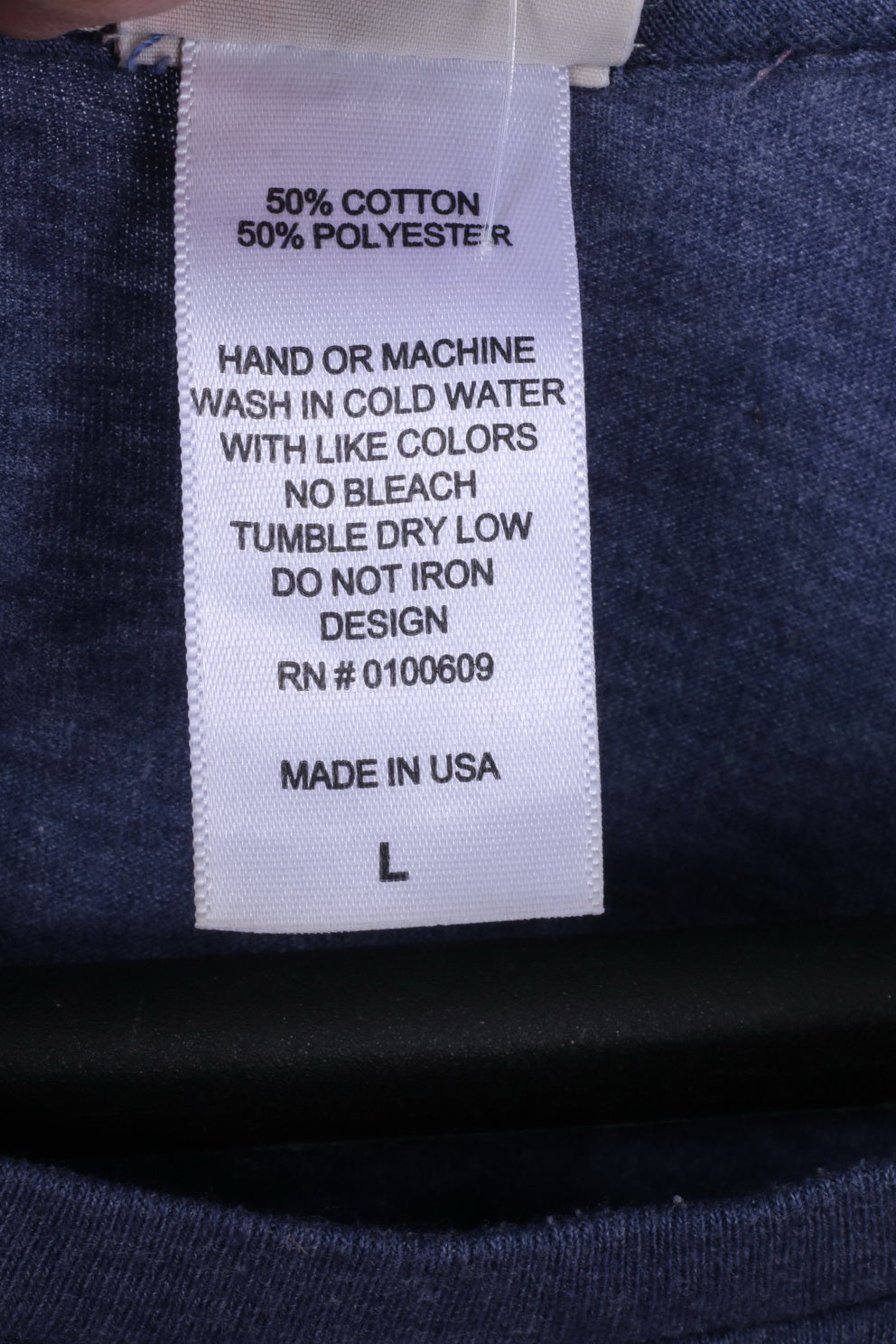 Junk Food Mens L T-Shirt Blue Cotton Graphic Kiss The Cook Classic Tee Top