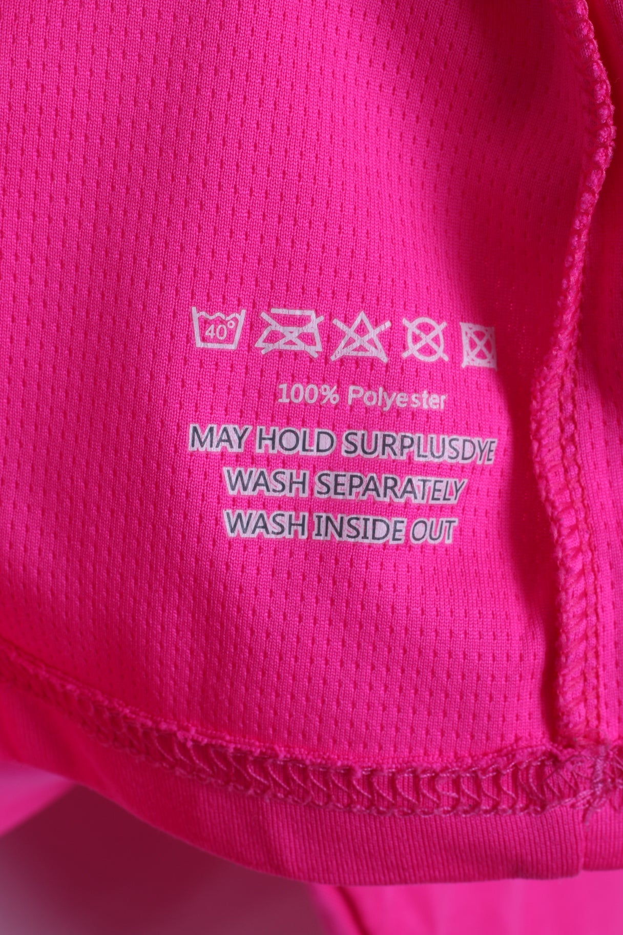 New Balance Womens L Shirt Pink Neon Run V Neck Top Sportswear