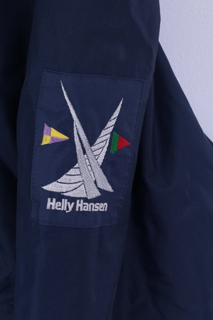 Giacca da uomo Helly Hansen M da vela verde scuro con cappuccio nascosto doppio lato