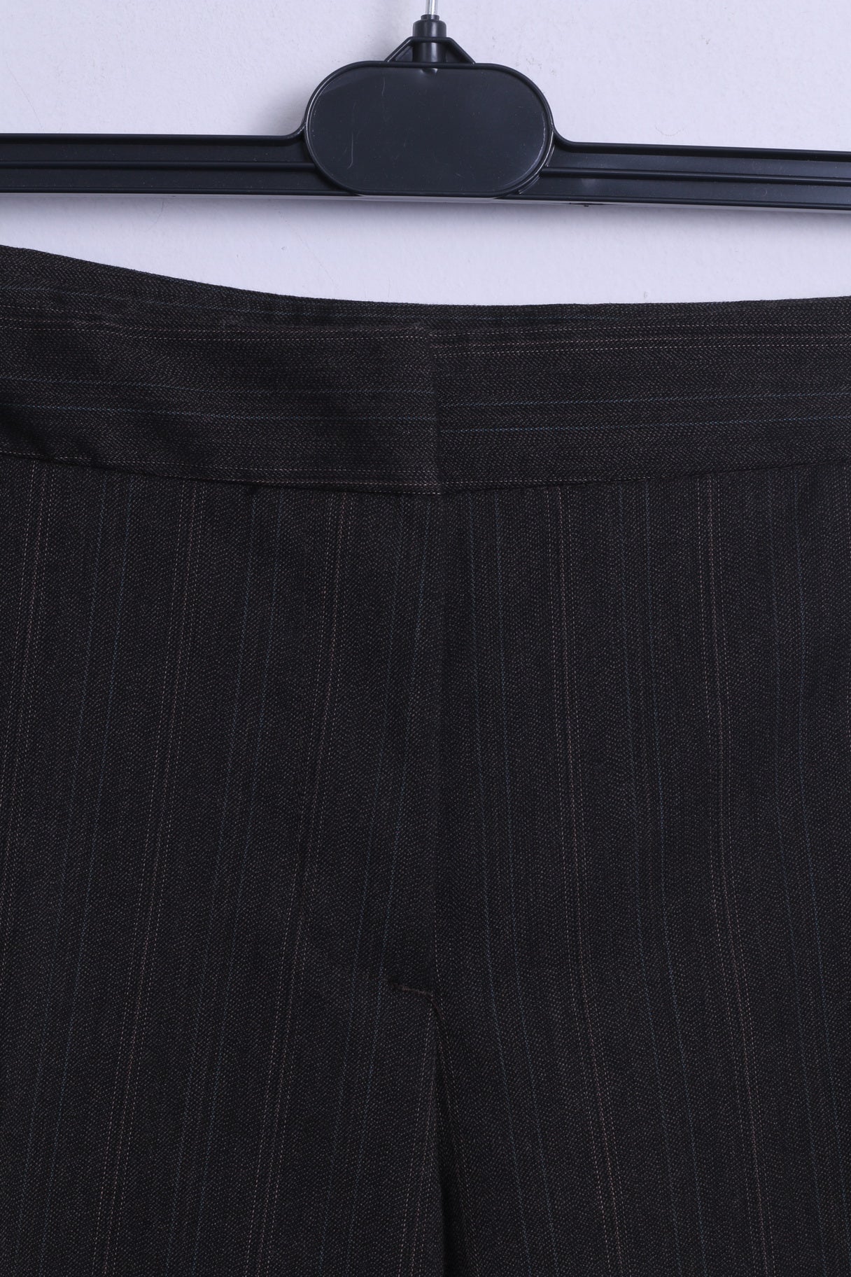 United Colors Of Benetton Womens 40 S Trousers Brown Striped Elegant  Pants