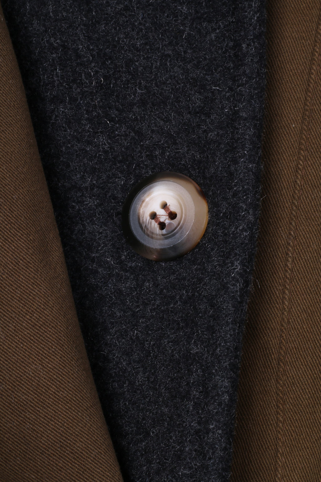 MILO Coats Womens 44 XXL Coat Brown Cotton Fleece Lined Shoulder Pads Classic