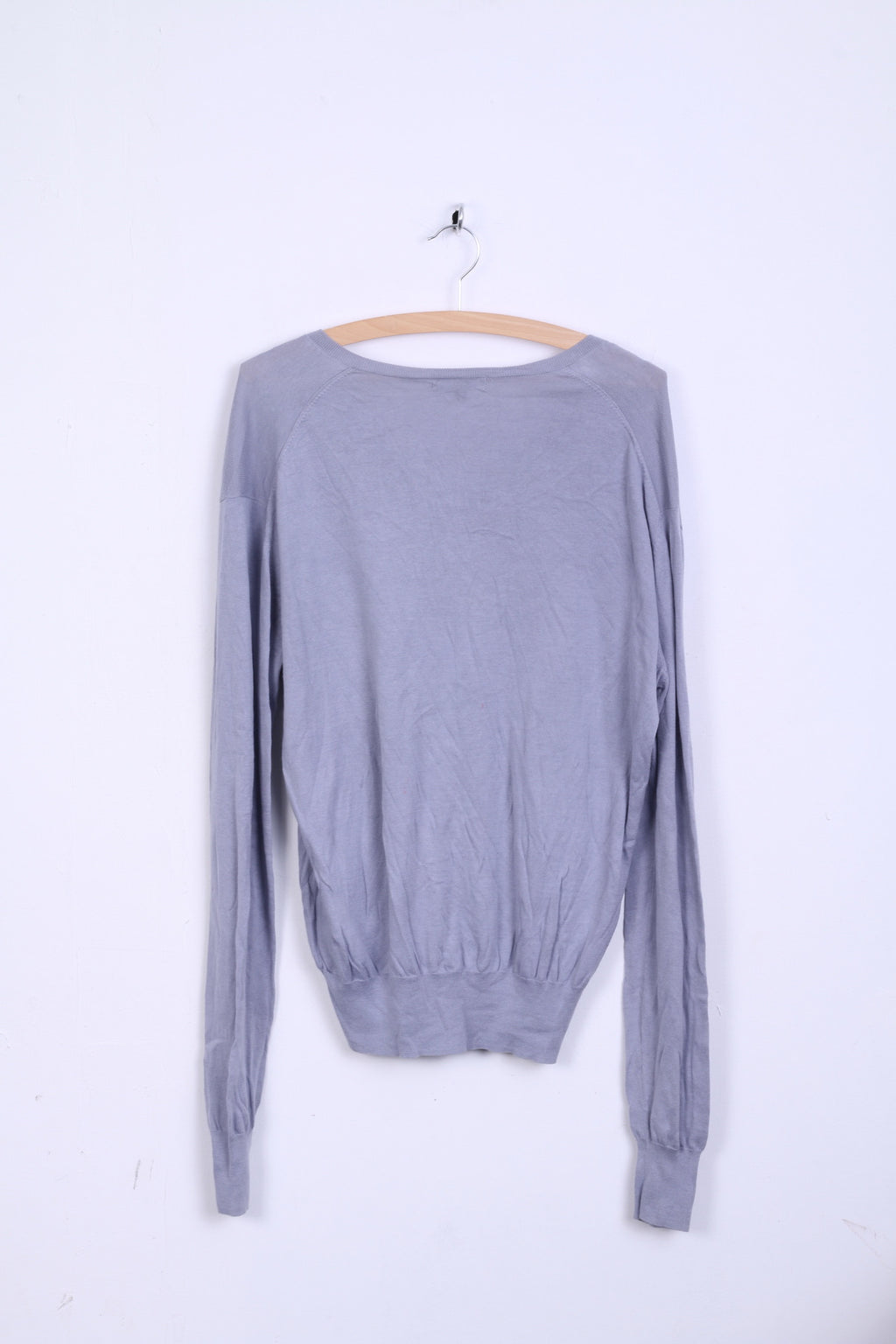 Lyle&amp;Scott Uomo XL Maglione Grigio Maglione con scollo a V in cotone