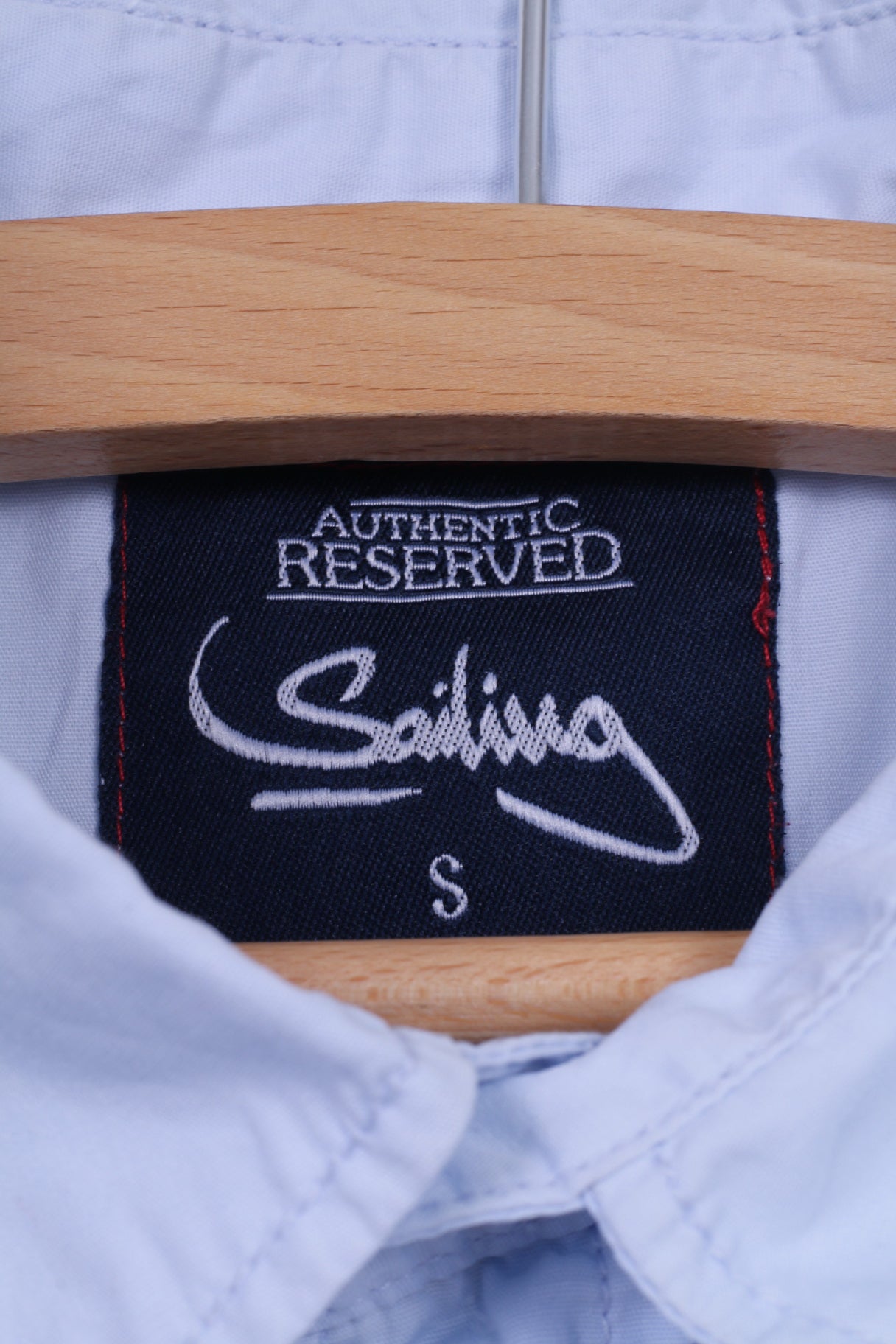 Camicia casual da uomo Reserved Sailing Top regolare in cotone a maniche corte azzurro 