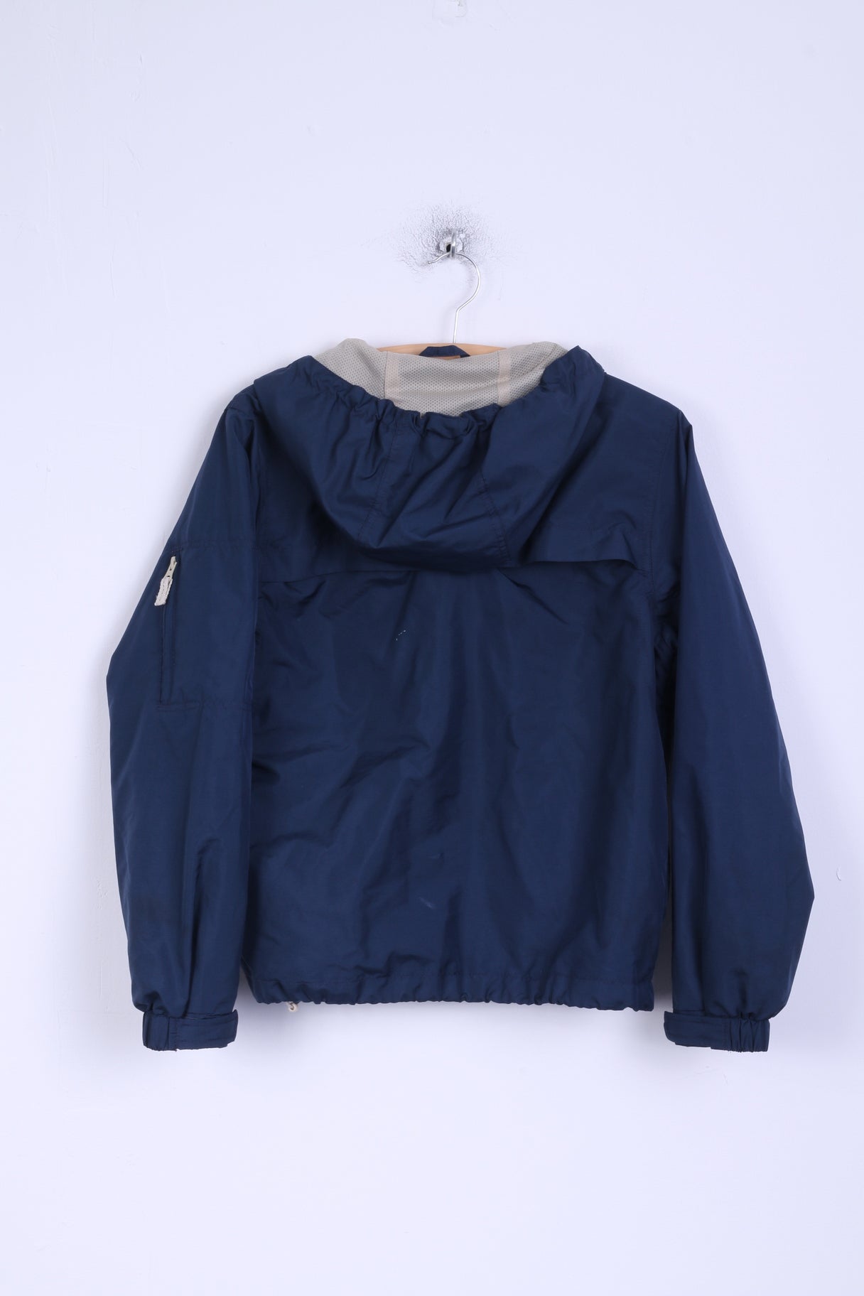 Eddie Bauer Boys M Jacket Navy Hoody Outdoor Zip Up Léger Haut