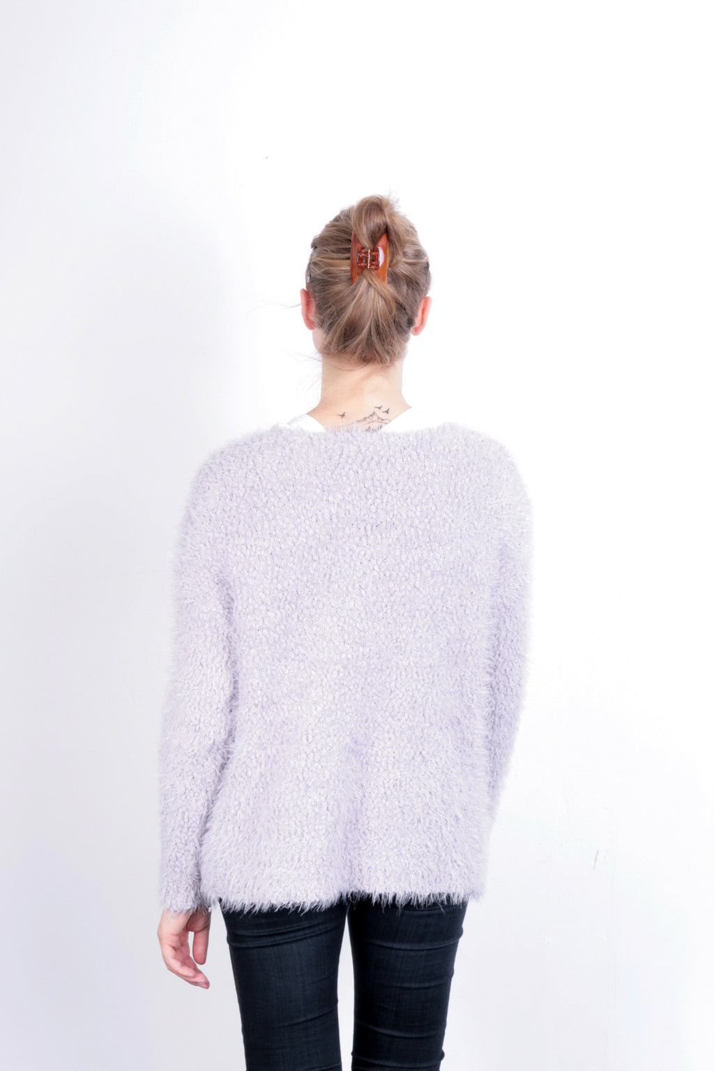 Miss Selfridge Women's 10 M Cardigan Jumper Violet Patchwork - RetrospectClothes