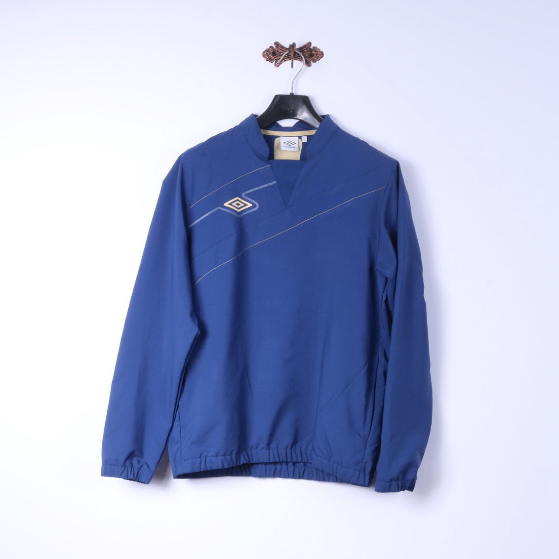 Umbro Giacca pullover da uomo L Blu Abbigliamento sportivo leggero Avtive Run Gym Top