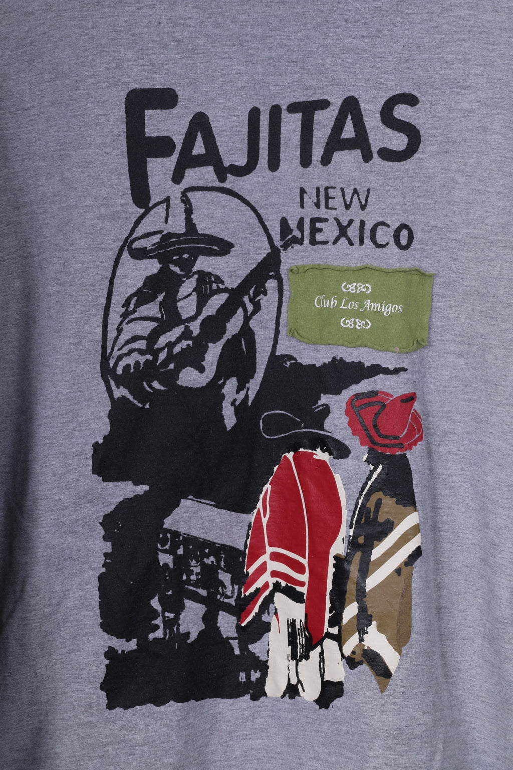 Peter Gordon Camicia grafica da uomo XL(L) manica lunga in cotone grigio girocollo Club Los Amigos 