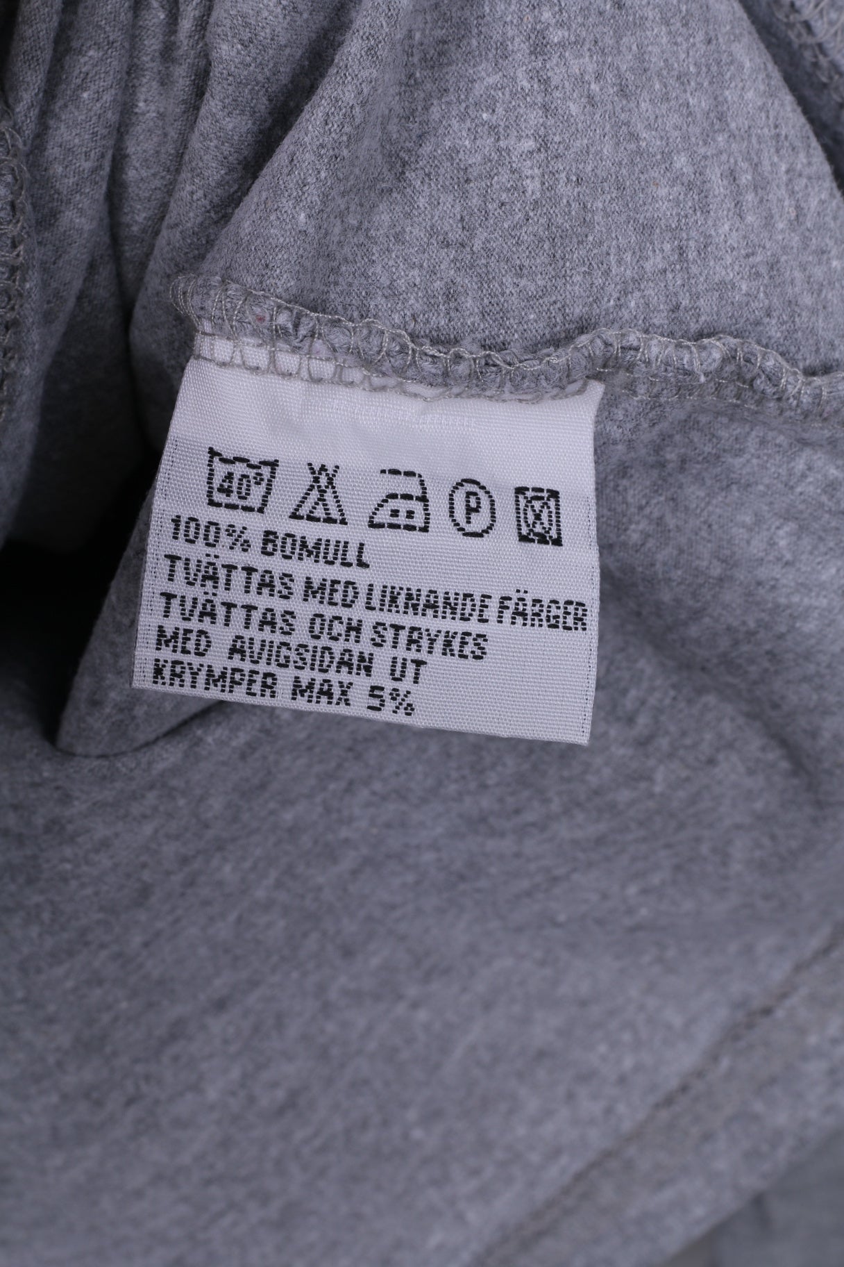 Peter Gordon Chemise graphique XL(L) pour homme à manches longues en coton gris col rond Club Los Amigos 