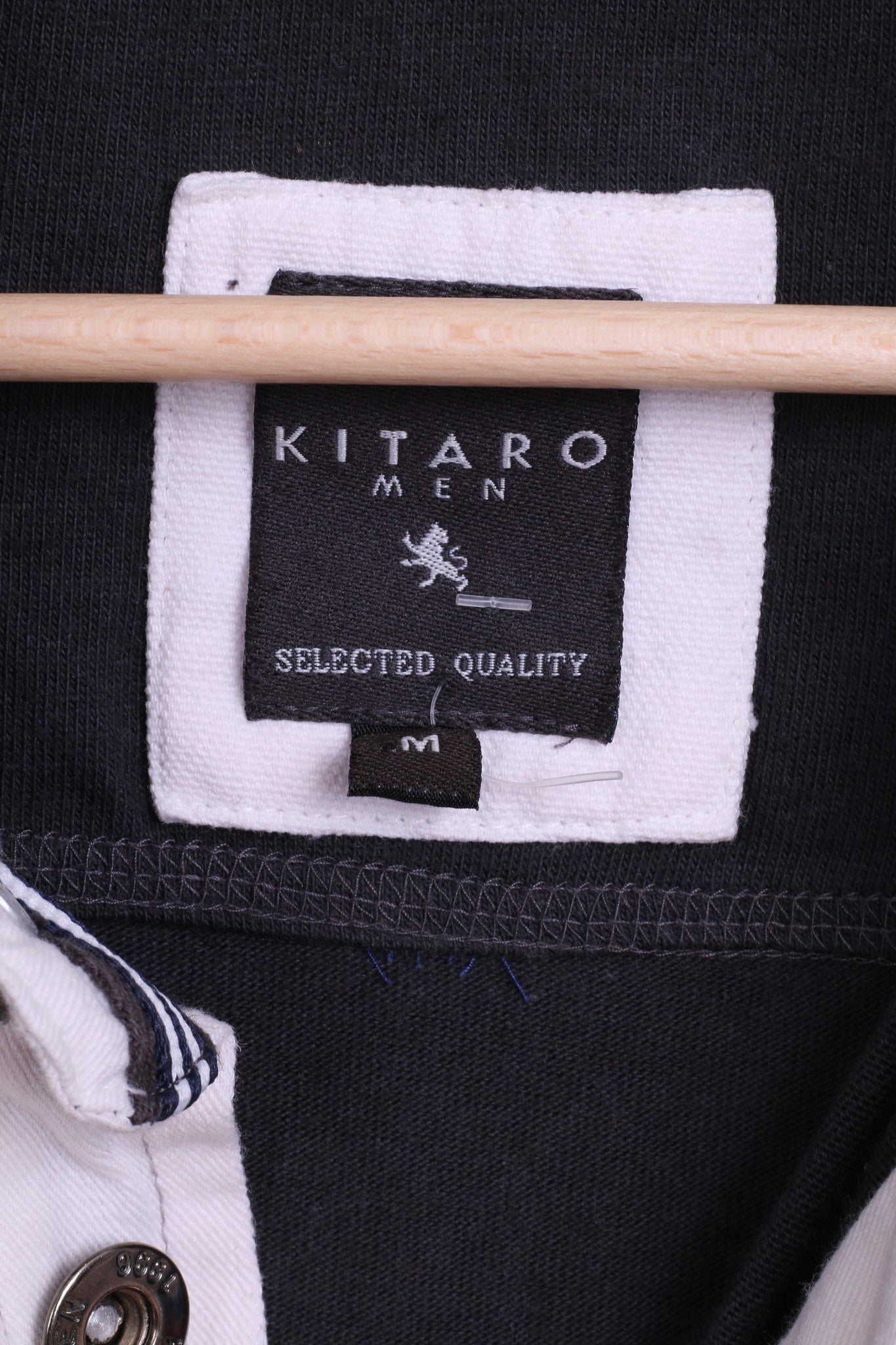 Kitaro Mens M Polo Shirt Dark Grey Cotton South Australian Sailing-Tour - RetrospectClothes