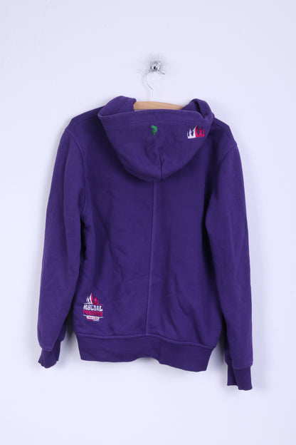 Peak Performance Sweat Homme L (M) Violet À Capuche Coton Roldal Freeride