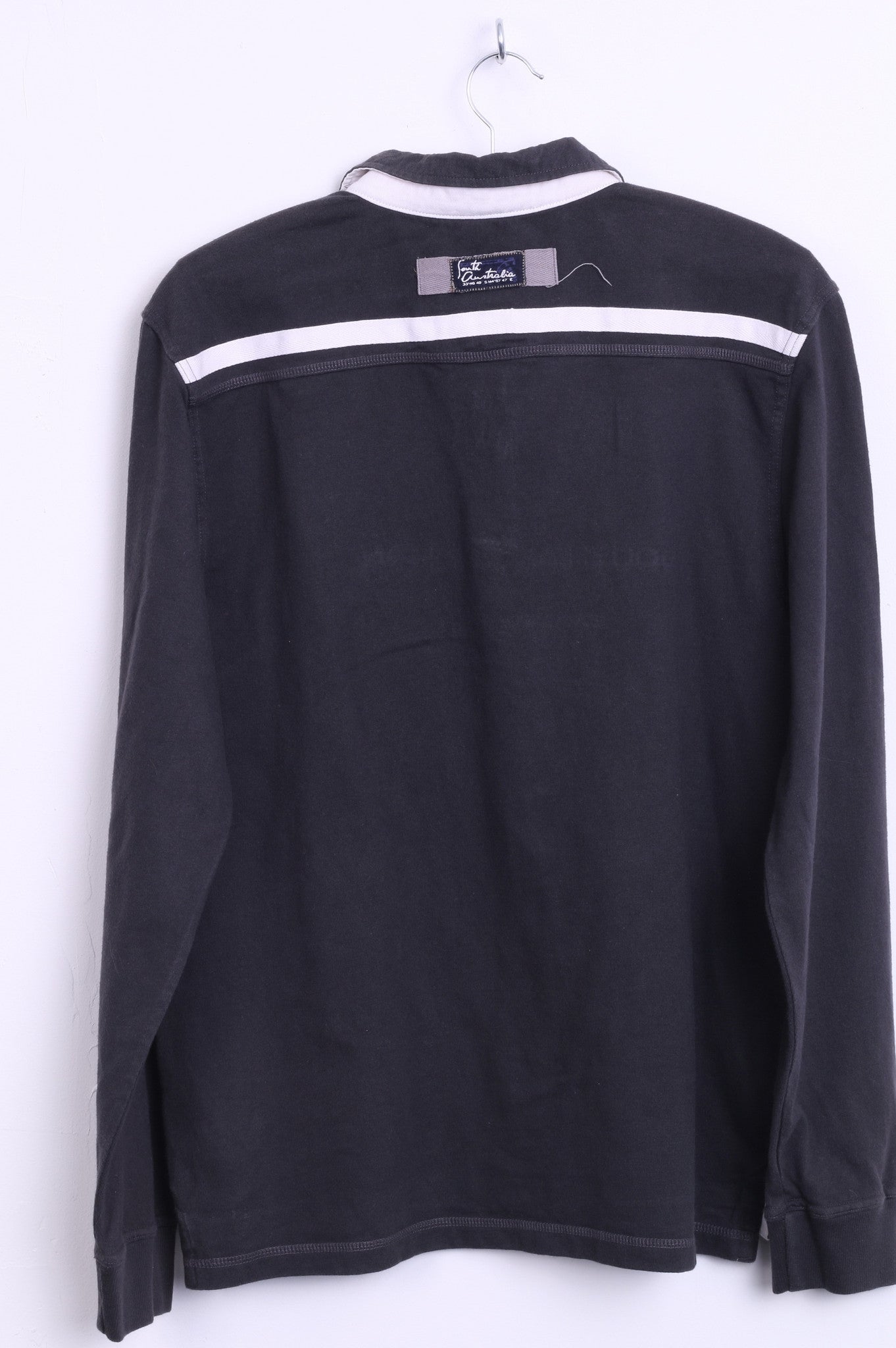 Kitaro Mens M Polo Shirt Dark Grey Cotton South Australian Sailing-Tour - RetrospectClothes