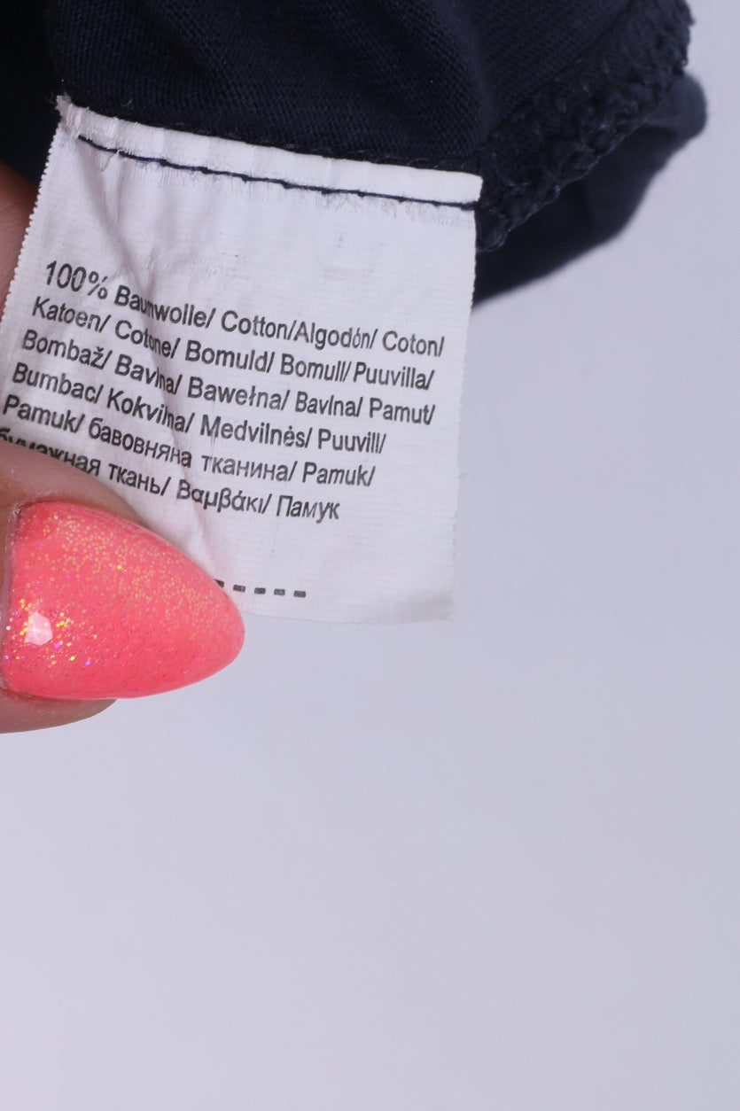 S.Oliver Popeye Mens L(M) T-Shirt Crew Neck Graphic King Features Syndicate Inc Navy Cotton