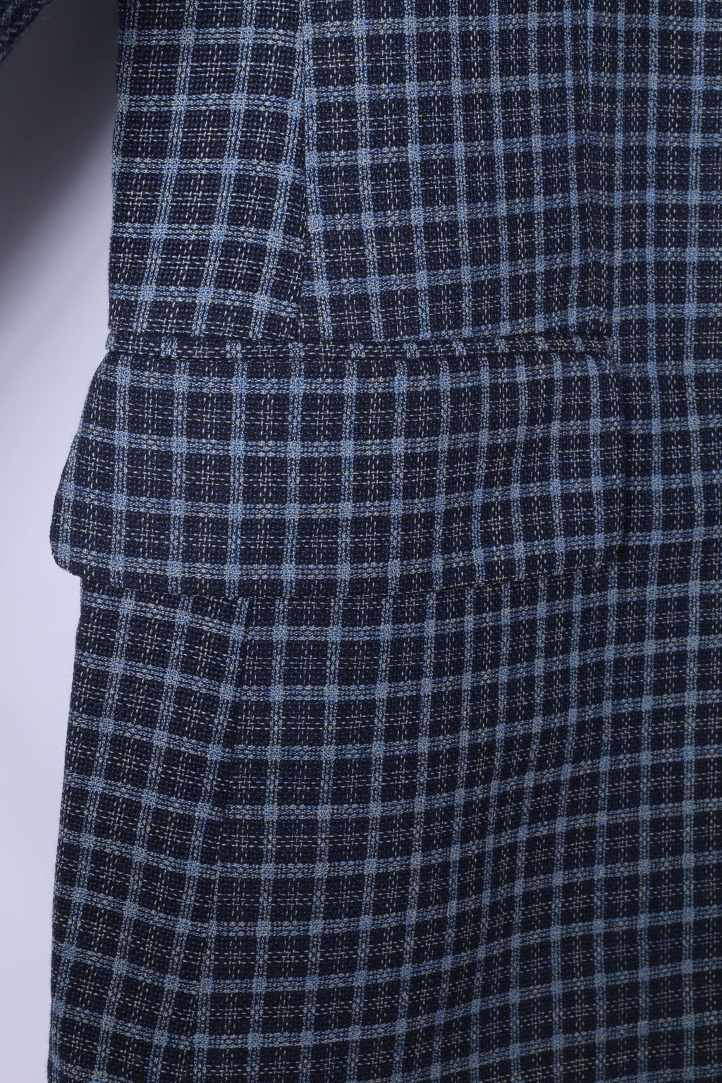 Roeterink Bocholt Uomo 50 40 Blazer Blu Vintage Check Giacca 100% Lana Made in Italy