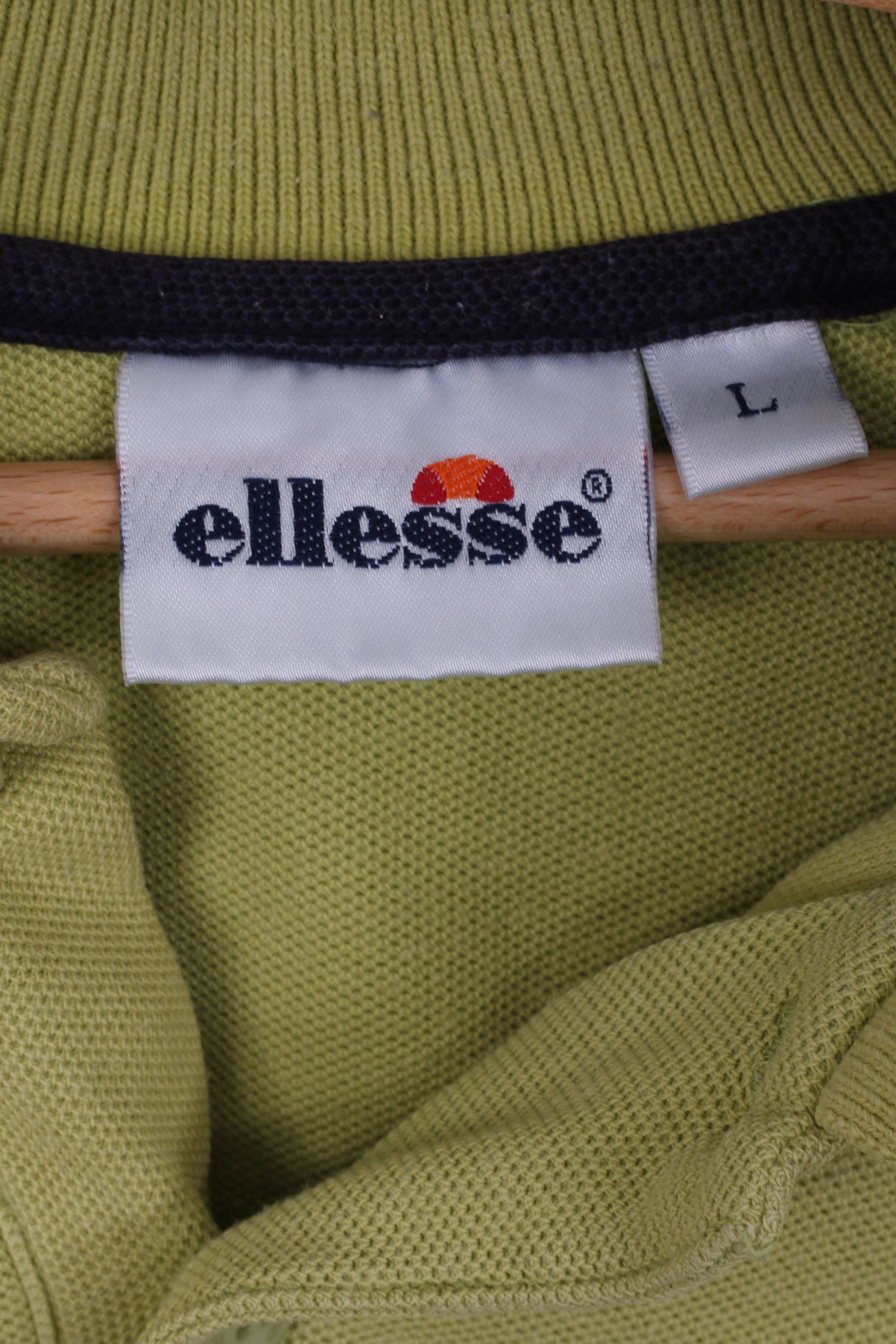 Ellesse Polo L Homme Coton Olive Boutons Détaillés