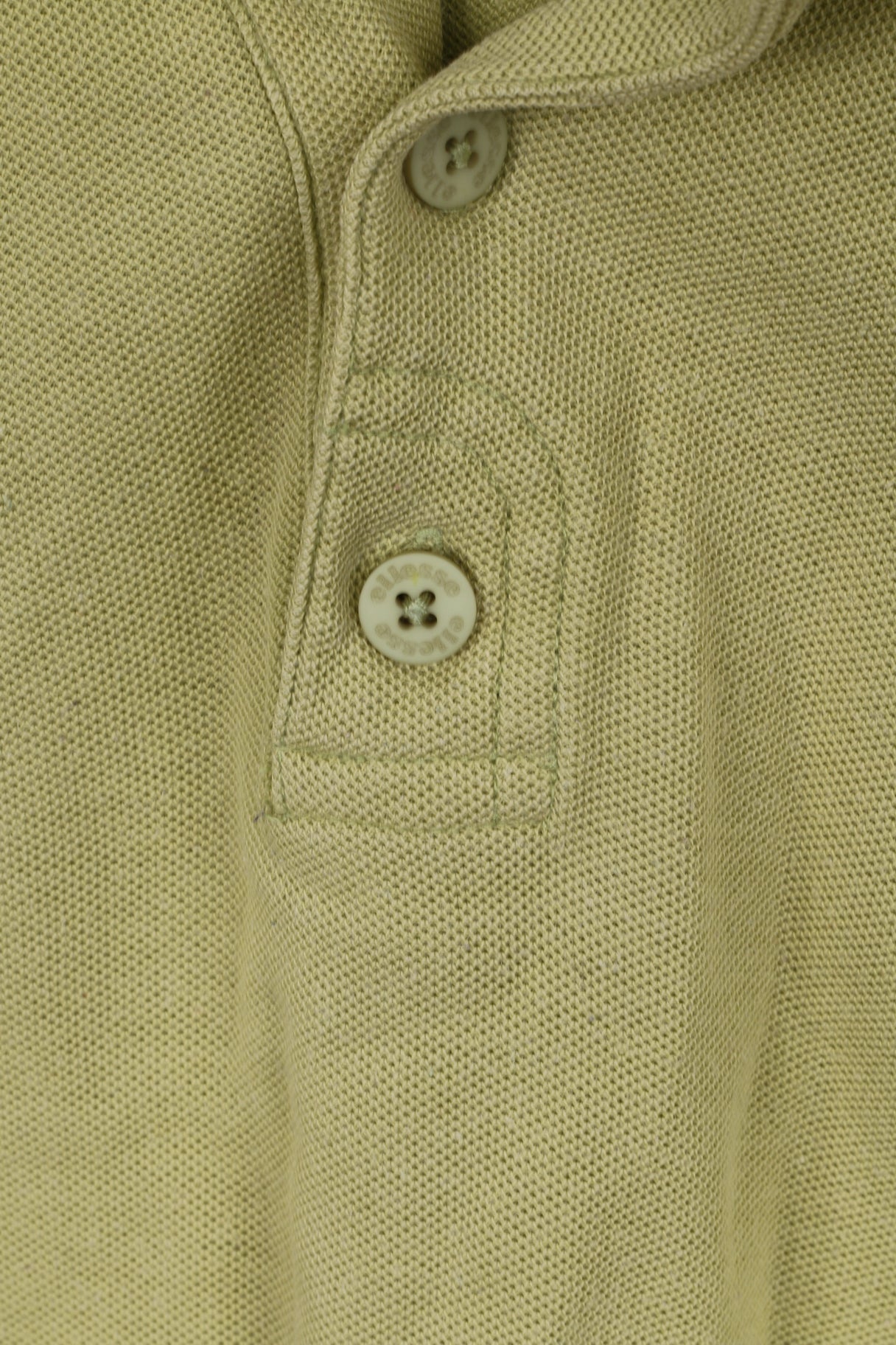 Ellesse Polo L Homme Coton Olive Boutons Détaillés