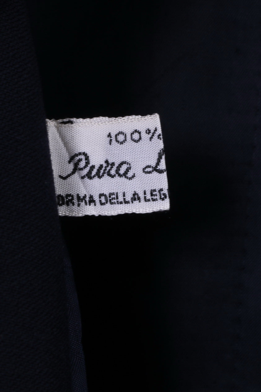 FATINA Giacca da uomo 54 S Navy 100% lana Classic Roma Retro giacca monopetto