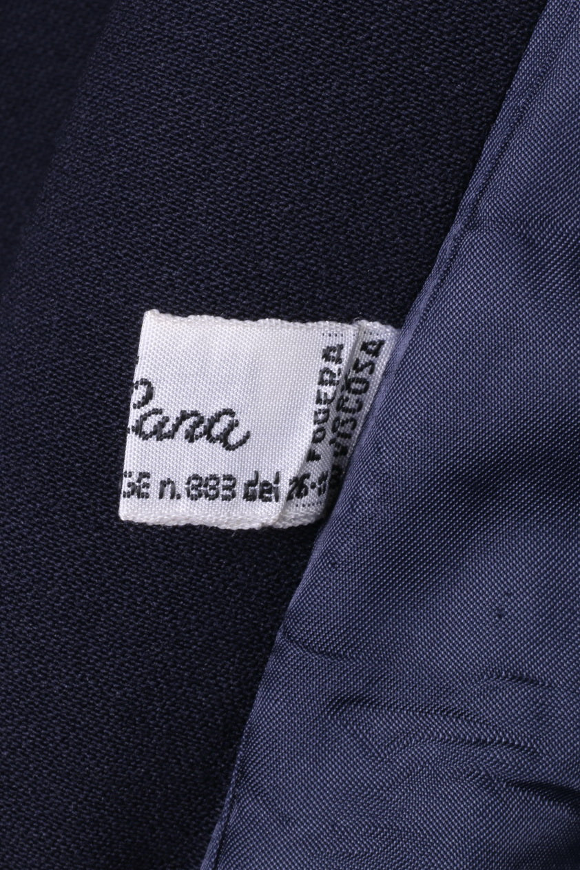 FATINA Giacca da uomo 54 S Navy 100% lana Classic Roma Retro giacca monopetto