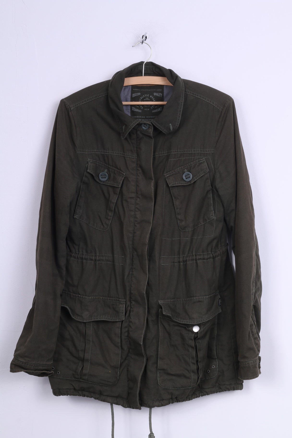 Vans Femme L Jacket Vert Parka Coton Rembourré