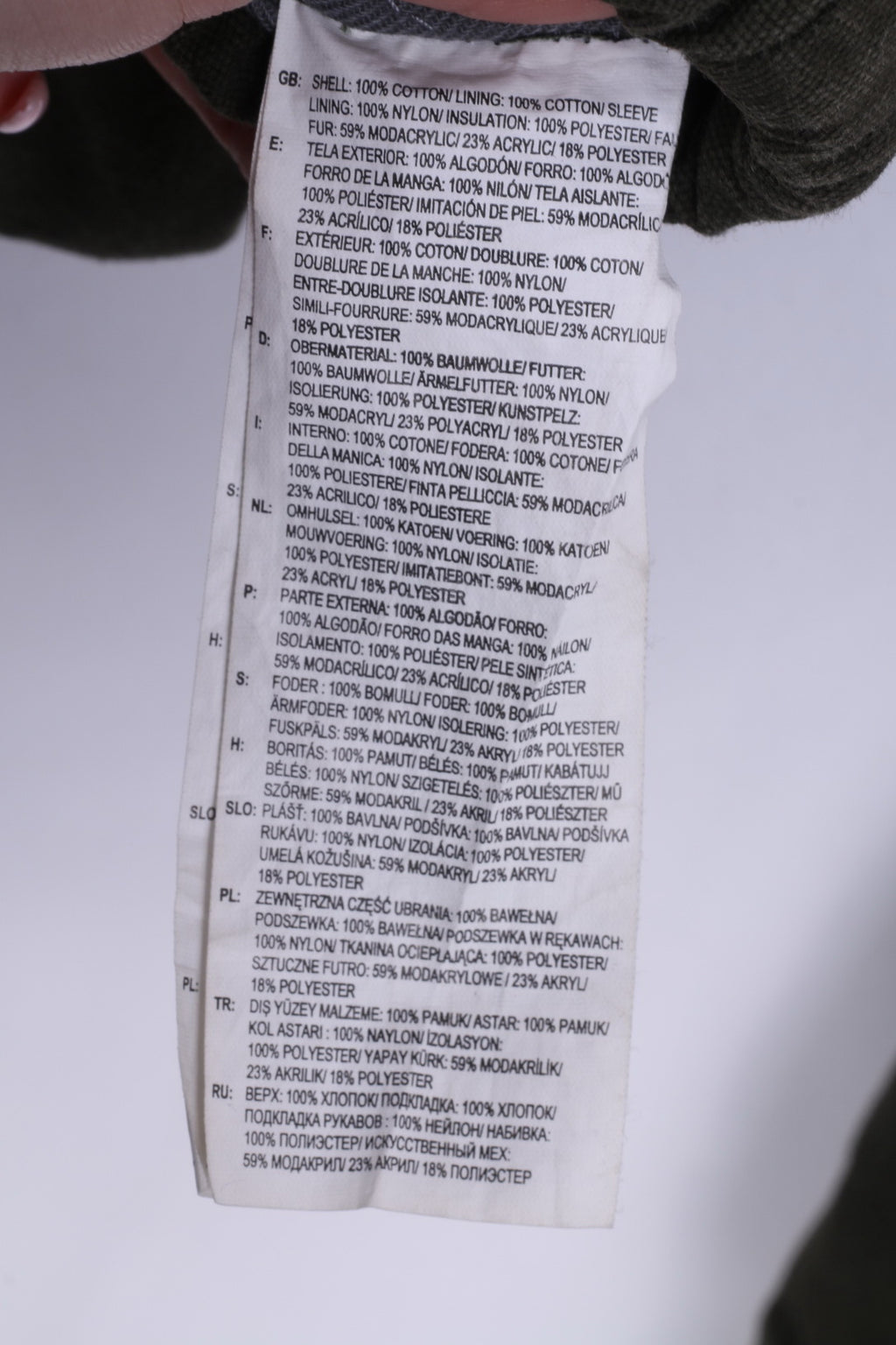 Vans Femme L Jacket Vert Parka Coton Rembourré