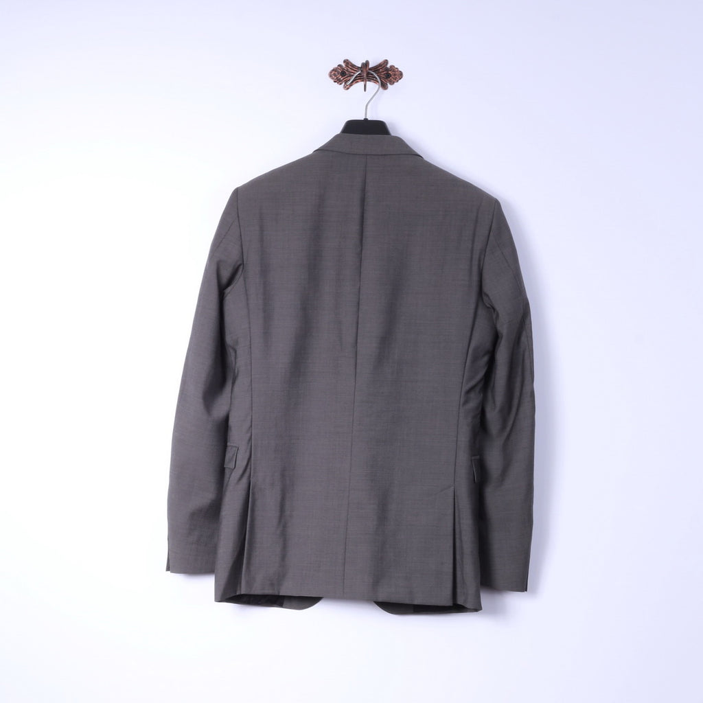 Strellson Uomo 94 36 S Blazer Grigio Lana Rick James Giacca monopetto premium