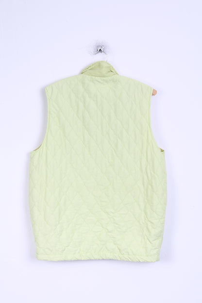 Marc Lauge Gilet da Donna M Gilet Lime Gilet Smanicato Trapuntato Top Leggero