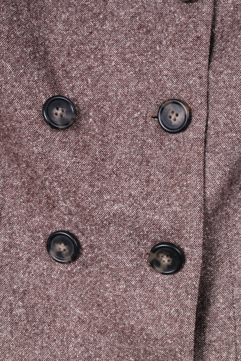 Giacca United Colors Of Benetton da donna 44 M. Giacca doppiopetto con collo in pelliccia di lana marrone