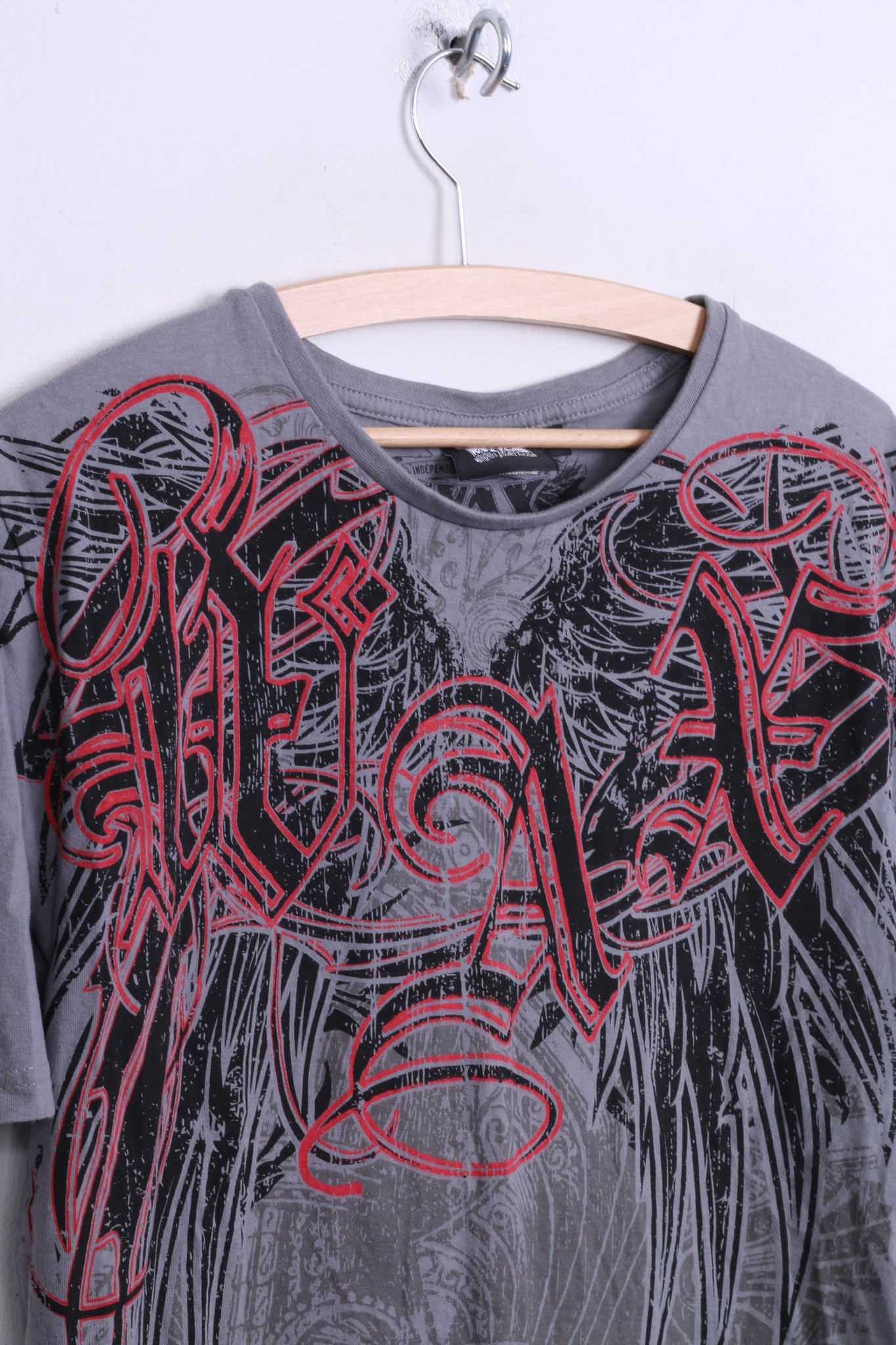 Wax Action Mens M Shirt Grey Cotton